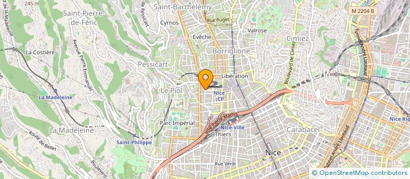 localisation de l'entreprise CHABENTI à NICE