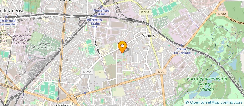 localisation de l'entreprise CHABER SERVICES à STAINS