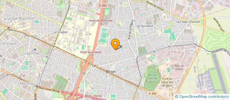 localisation de l'entreprise CHABERLAU  BRON