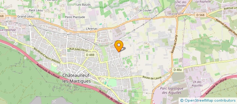 localisation de l'entreprise CHABERT AXCHATO9  CHATEAUNEUF-LES-MARTIGUES