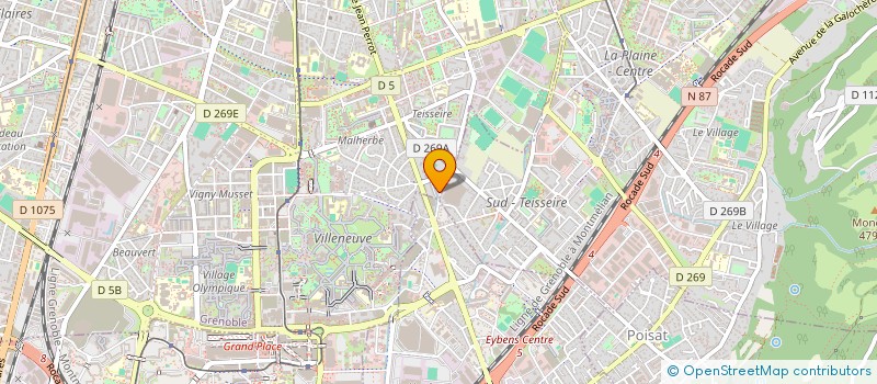 localisation de l'entreprise CHABERTISE MEDIA à GRENOBLE