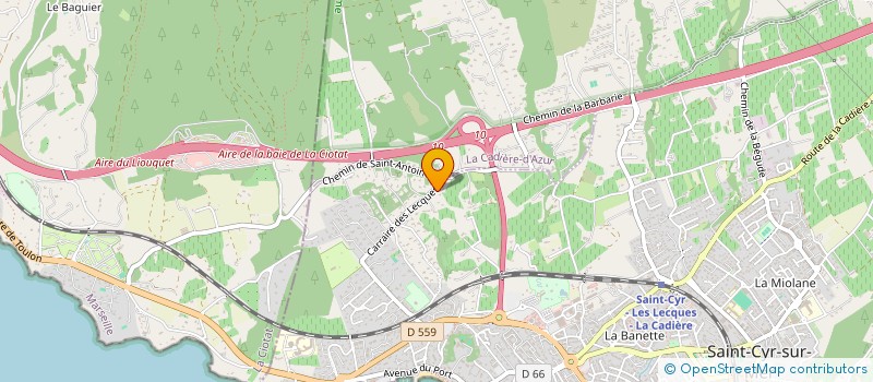 localisation de l'entreprise CHABETHE INVEST à SAINT-CYR-SUR-MER