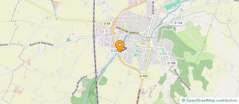 localisation de l'entreprise CHABEUIL ELECTRICITE à CHABEUIL