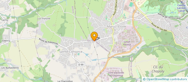 localisation de l'entreprise CHABIN  SAINTE-CONSORCE