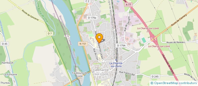 localisation de l'entreprise CHABIN HOLDING  LA CHARITE-SUR-LOIRE