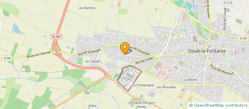 localisation de l'entreprise CHABIO à DOUE-EN-ANJOU