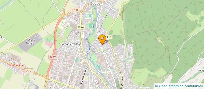 localisation de l'entreprise CHABIO'TEAM  DOUBS