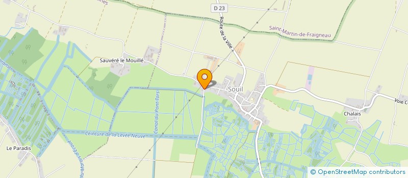 localisation de l'entreprise CHABIRAND RODOLPHE  SAINT-PIERRE-LE-VIEUX