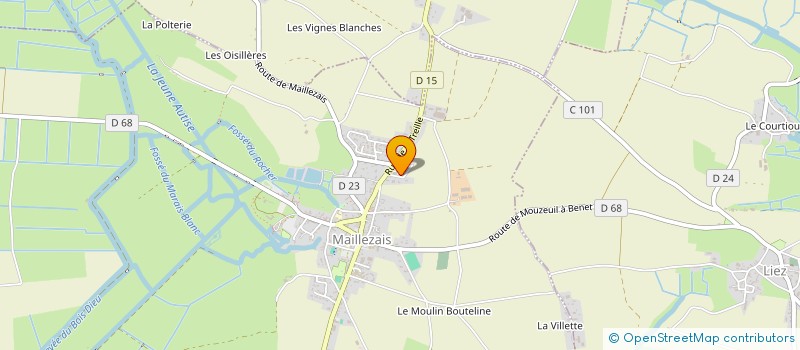 localisation de l'entreprise CHABIRAND S.F.  MAILLEZAIS