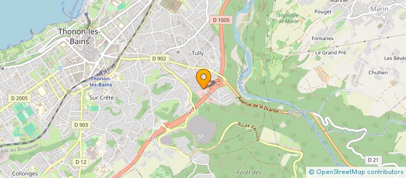 localisation de l'entreprise CHABLAIS DIAGNOSTIQUE à THONON-LES-BAINS