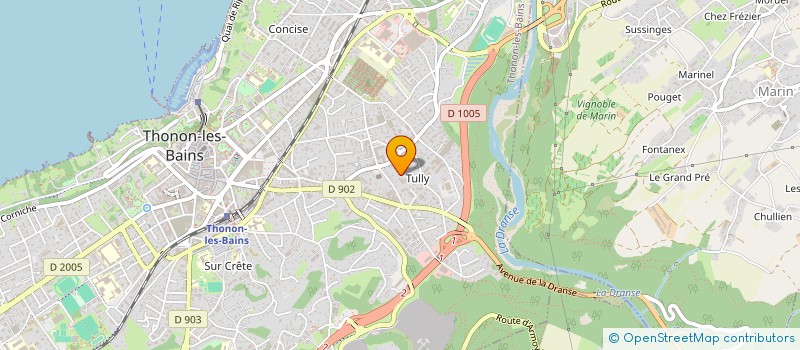 localisation de l'entreprise CHABLAIS ELECTRICITE à THONON-LES-BAINS