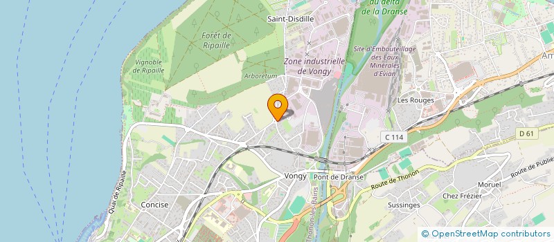 localisation de l'entreprise CHABLAIS FROID EQUIPEMENT à THONON-LES-BAINS