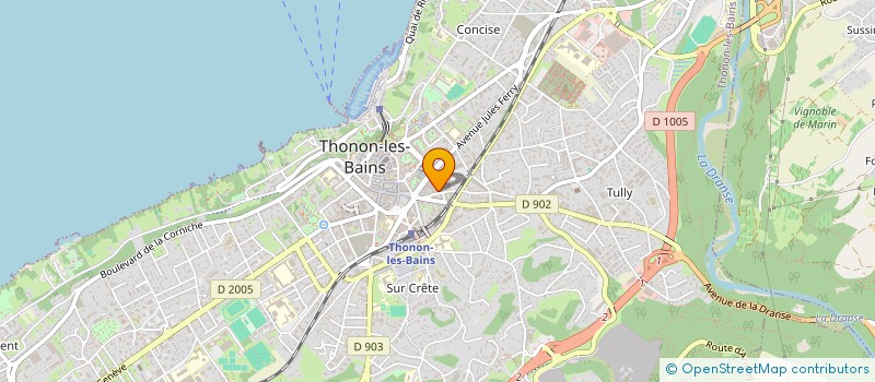 localisation de l'entreprise CHABLAIS MAINTENANCE à THONON-LES-BAINS