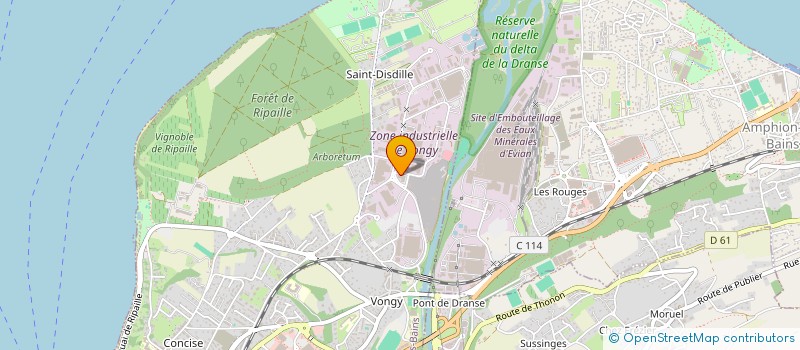 localisation de l'entreprise CHABLAIS PARQUET  THONON-LES-BAINS