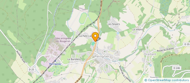 localisation de l'entreprise CHABLAIS RESTAURATION EVENEMENT  PERRIGNIER