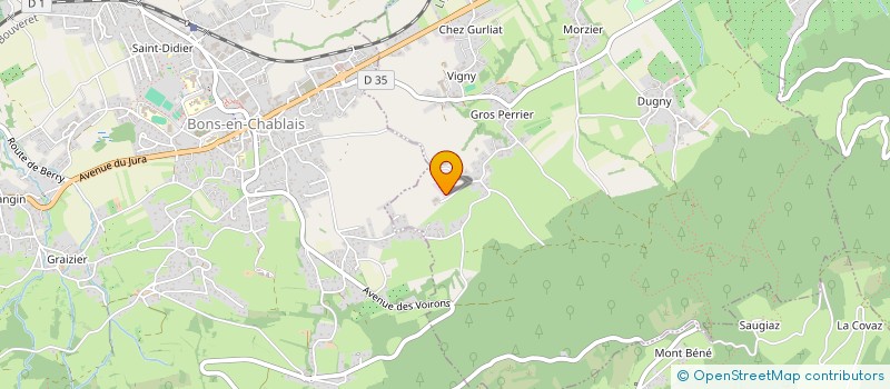 localisation de l'entreprise CHABLAIS SERVICE PROPRETE à BRENTHONNE