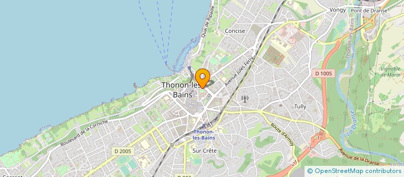 localisation de l'entreprise CHABLAIS TRANSACTIONS à THONON-LES-BAINS
