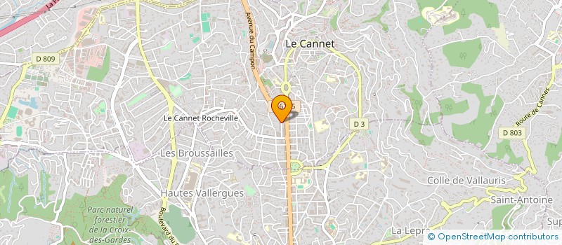 localisation de l'entreprise CHABLIS à LE CANNET