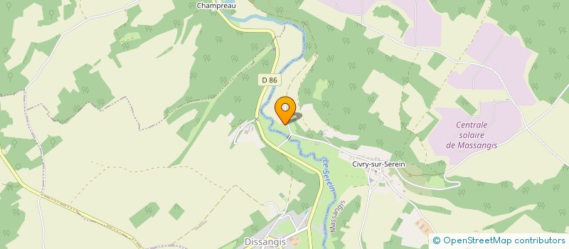 localisation de l'entreprise CHABLIS2M à MASSANGIS