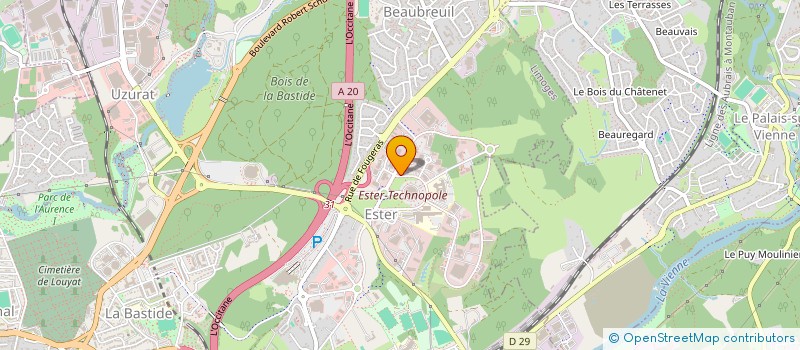 localisation de l'entreprise CHABO AUDIT à LIMOGES