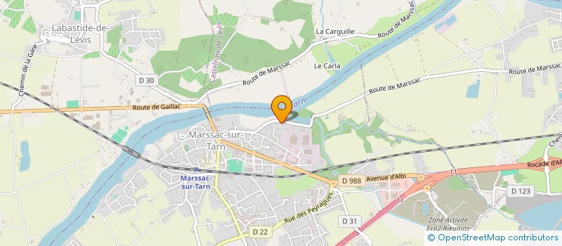 localisation de l'entreprise CHABO CLUB FRANCE  MARSSAC-SUR-TARN