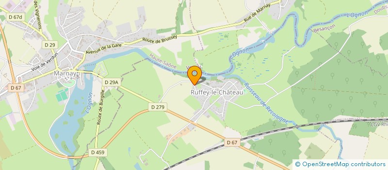 localisation de l'entreprise CHABOD  RUFFEY-LE-CHATEAU