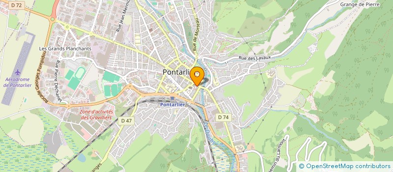 localisation de l'entreprise CHABOD FRERES à PONTARLIER