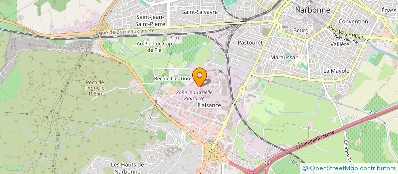 localisation de l'entreprise CHABOT DELRIEU USINAGE à NARBONNE