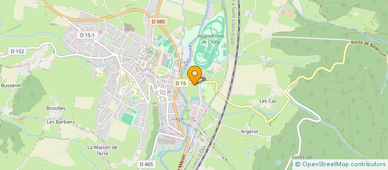 localisation de l'entreprise CHABOT MACONNERIE  CLUNY