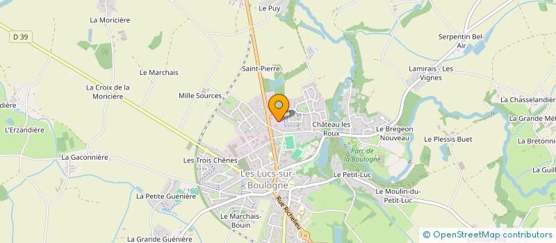 localisation de l'entreprise CHABOT RM SARL à LES LUCS-SUR-BOULOGNE