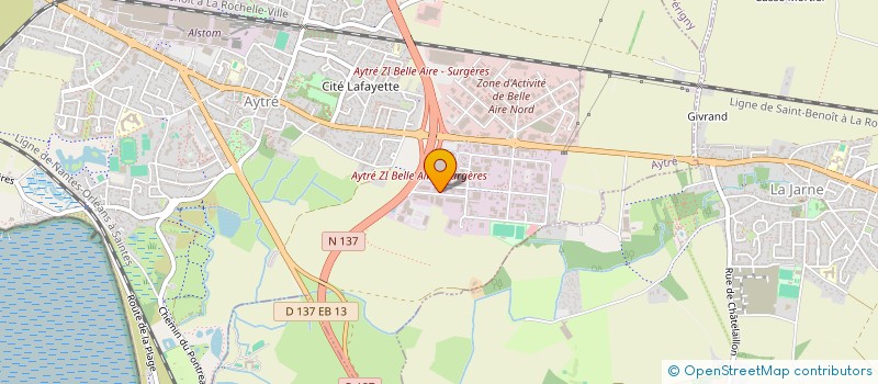 localisation de l'entreprise CHABOT SPORT ATLANTIQUE  AYTRE