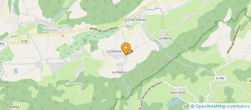 localisation de l'entreprise CHABOUD 1929  MASSIEU