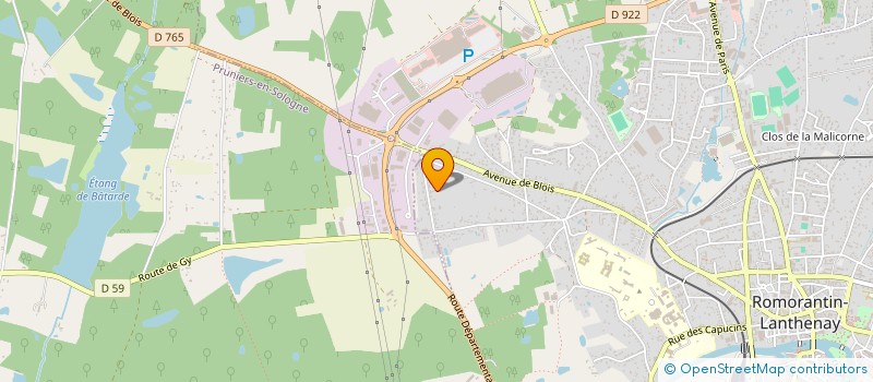 localisation de l'entreprise CHABOULI  ROMORANTIN-LANTHENAY