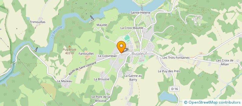 localisation de l'entreprise CHABRETOU ET FILS à BUJALEUF