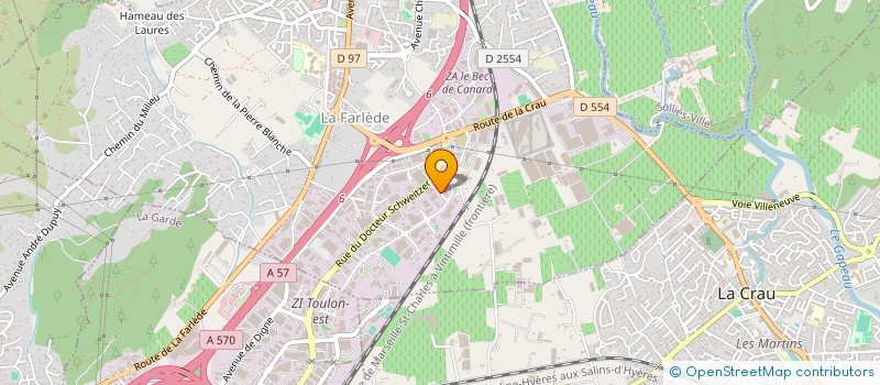 localisation de l'entreprise CHABRIER à LA FARLEDE