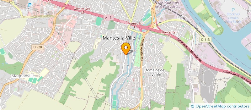localisation de l'entreprise CHABRIER à MANTES-LA-VILLE
