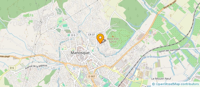 localisation de l'entreprise CHABRIER ET FILS à MANOSQUE