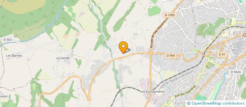 localisation de l'entreprise CHABRIERES  GAP