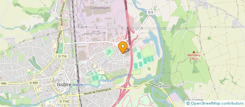 localisation de l'entreprise CHABROL  ISSOIRE