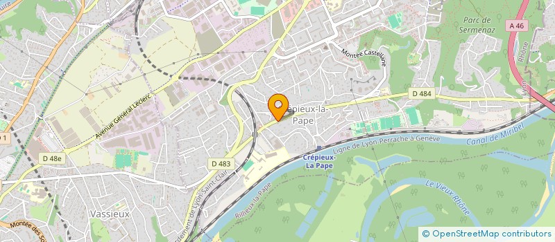 localisation de l'entreprise CHABROUD NET  RILLIEUX-LA-PAPE