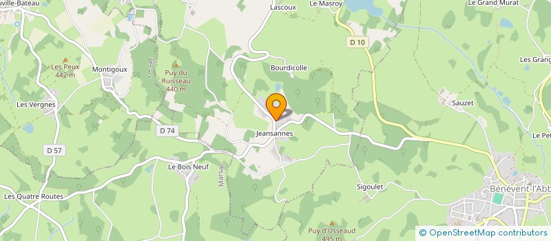 localisation de l'entreprise CHABROULLET à LE GRAND-BOURG