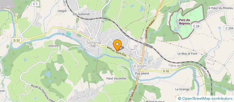 localisation de l'entreprise CHABUT CAMPOSENIA  SOLIGNAC