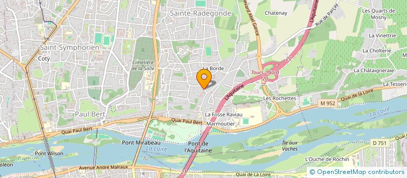 localisation de l'entreprise CHABUTO  TOURS