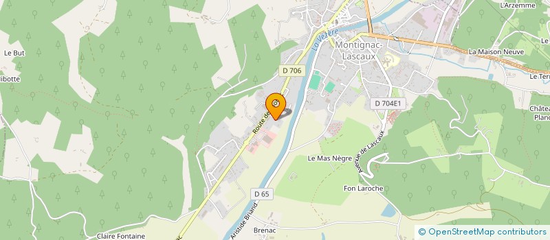 localisation de l'entreprise CHACATON INVEST à MONTIGNAC-LASCAUX
