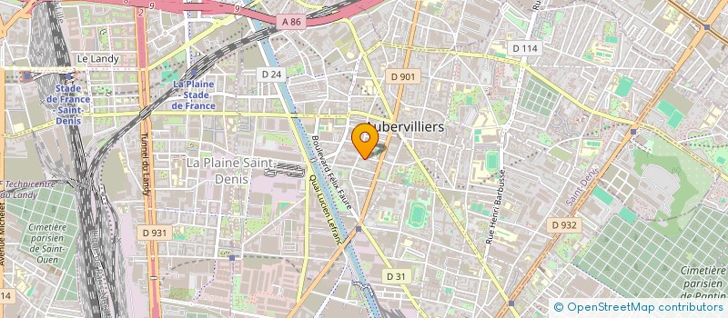 localisation de l'entreprise CHACHOU SECURITE  AUBERVILLIERS