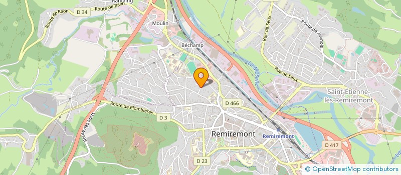 localisation de l'entreprise CHACO  REMIREMONT