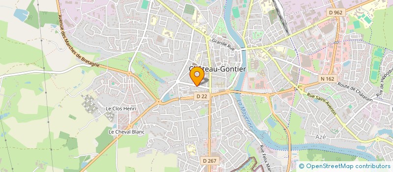 localisation de l'entreprise CHACO  CHATEAU-GONTIER-SUR-MAYENNE