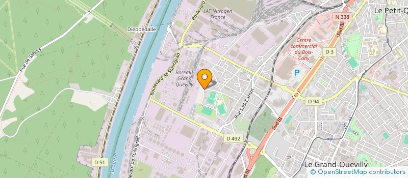 localisation de l'entreprise CHACRA  LE GRAND-QUEVILLY