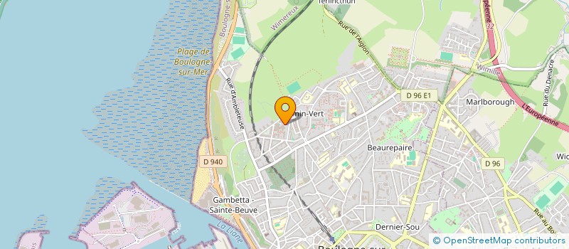 localisation de l'entreprise CHACUN SA CHANCE à BOULOGNE-SUR-MER