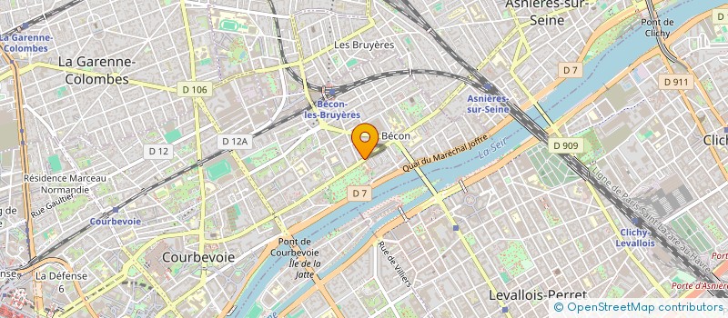 localisation de l'entreprise CHACUN SA PECHE à COURBEVOIE